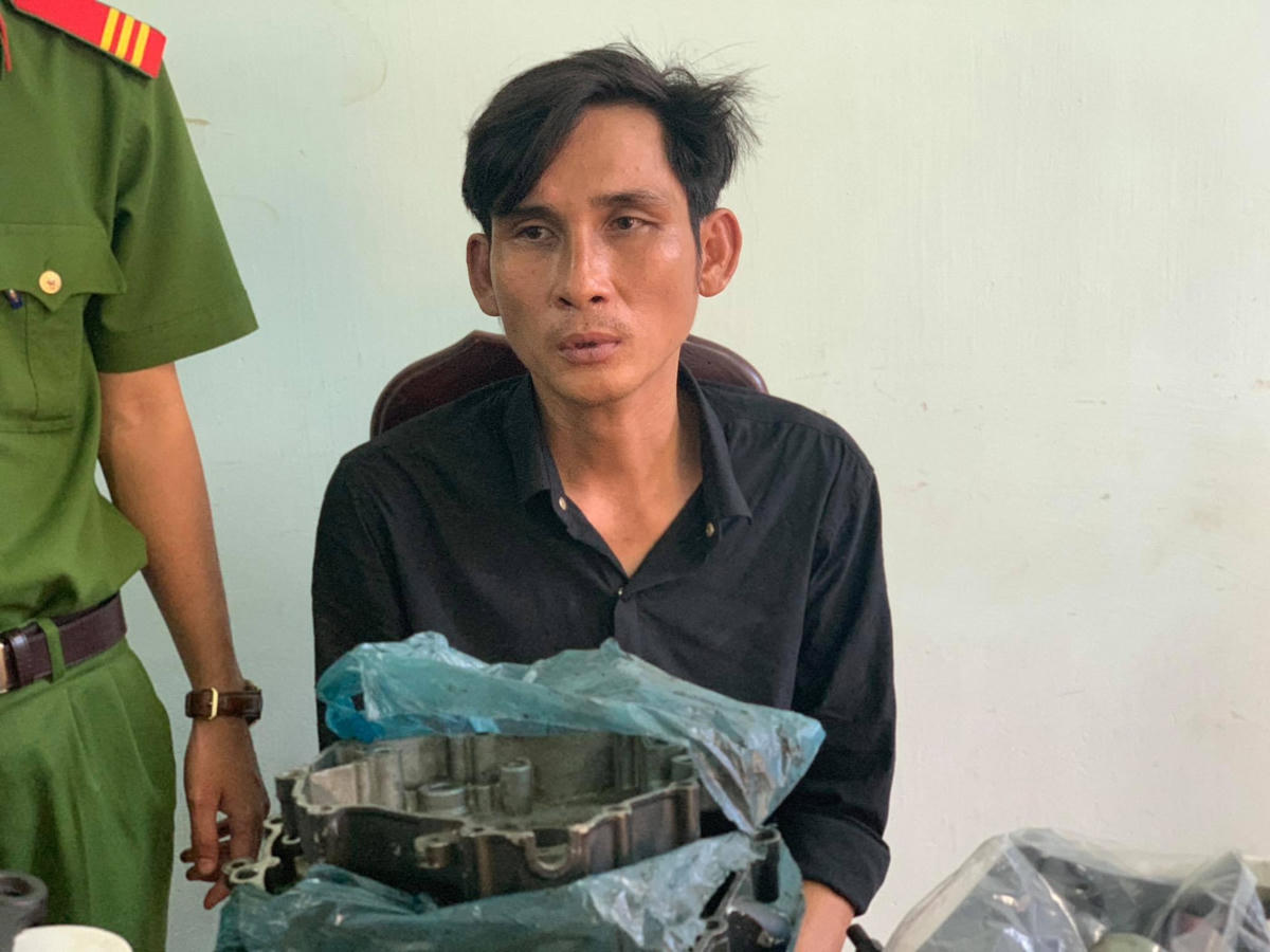 Đối tượng Mỹ tại cơ quan CSĐT.