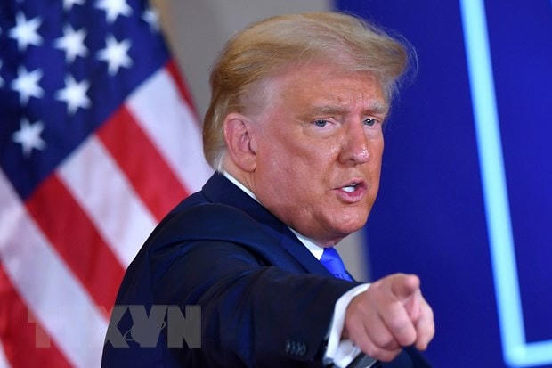 Thượng viện Mỹ đã bác quyền phủ quyết của Tổng thống Donald Trump đối với Đạo luật Ủy quyền quốc phòng. (Ảnh: AFP/TTXVN).