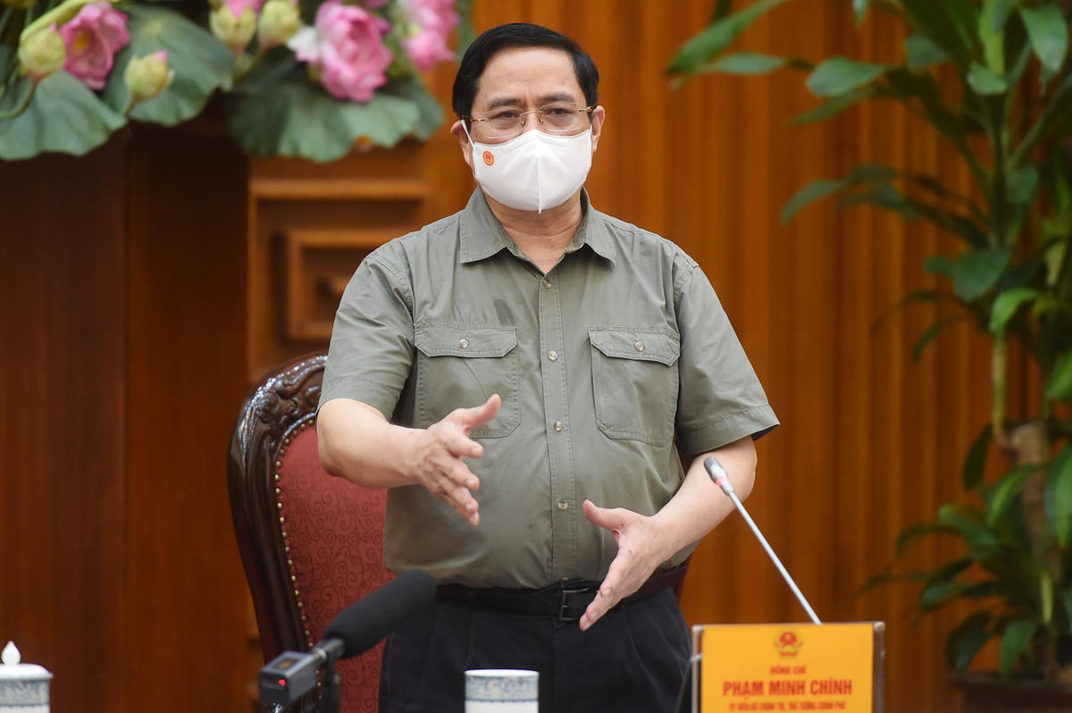 Thủ tướng Phạm Minh Chính: Nếu không xử lý nghiêm minh, sẽ tiếp tục dẫn tới tâm lý chủ quan, lơ là, mất cảnh giác, có thể dẫn đến hậu quả khó lường. Ảnh VGP.  