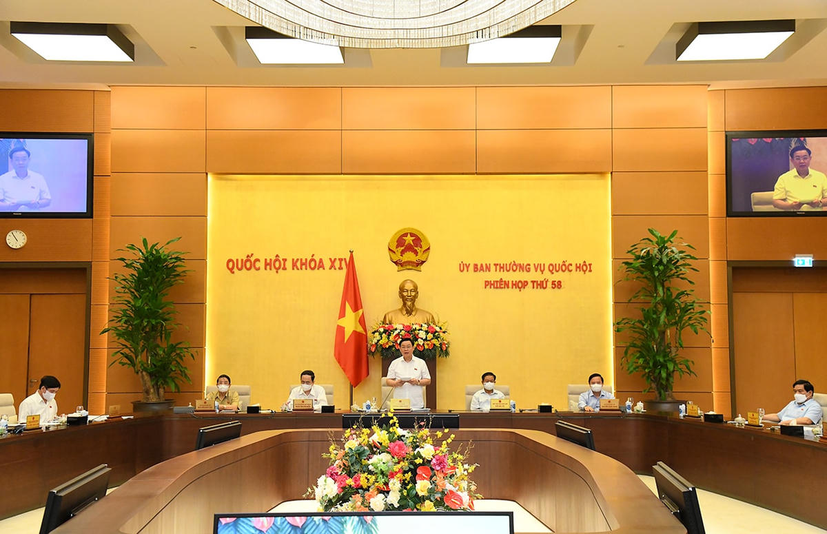 Phiên họp thứ 58 của Ủy ban Thường vụ Quốc hội.  
