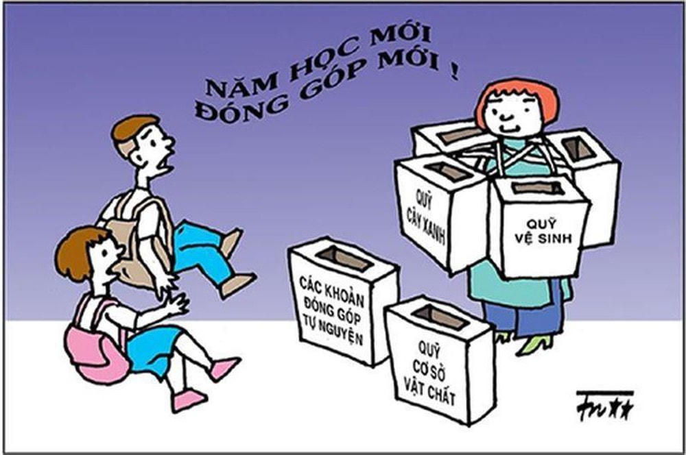 Quá nhiều khoản đóng góp dẫn tới lạm thu.