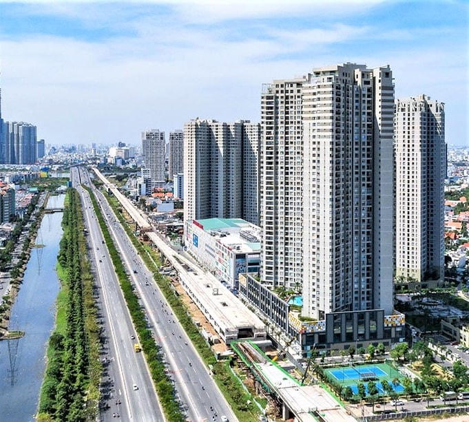 Một góc đô thị của TP Thủ Đức sau khi sáp nhập 03 quận phía Đông của TP HCM