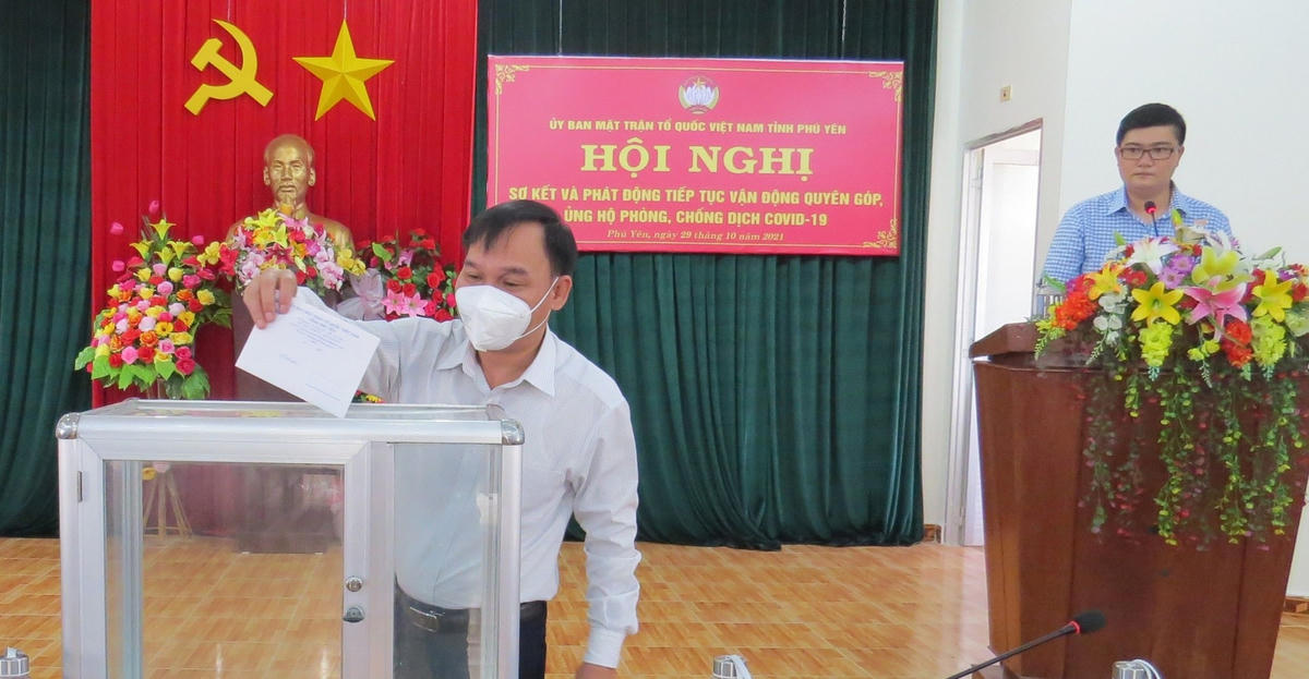 Ủy ban MTTQ tỉnh Phú Yên tiếp tục phát động ủng hộ vào Quỹ Phòng chống Covid-19.