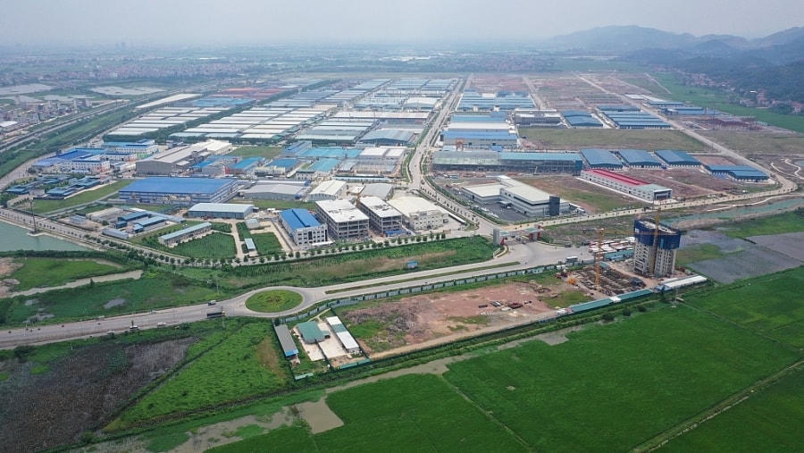 Khu công nghiệp Vân Trung (Bắc Giang) ngày càng thu hút doanh nghiệp trong và ngoài nước.  