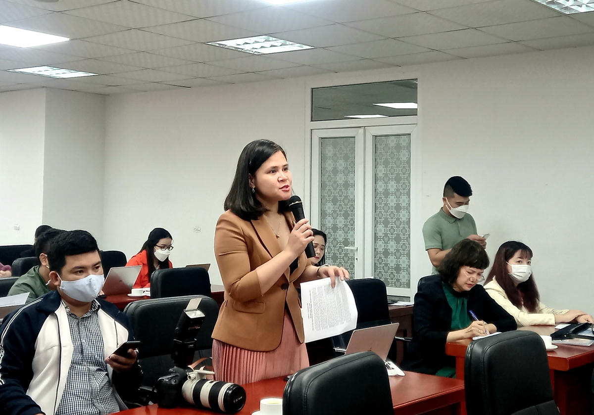 Buổi họp báo đã có những ý kiến trao đổi, thảo luận giữa các đại biểu, phóng viên với ban tổ chức về nội dung chương trình Hội Báo toàn quốc sắp diễn ra. 