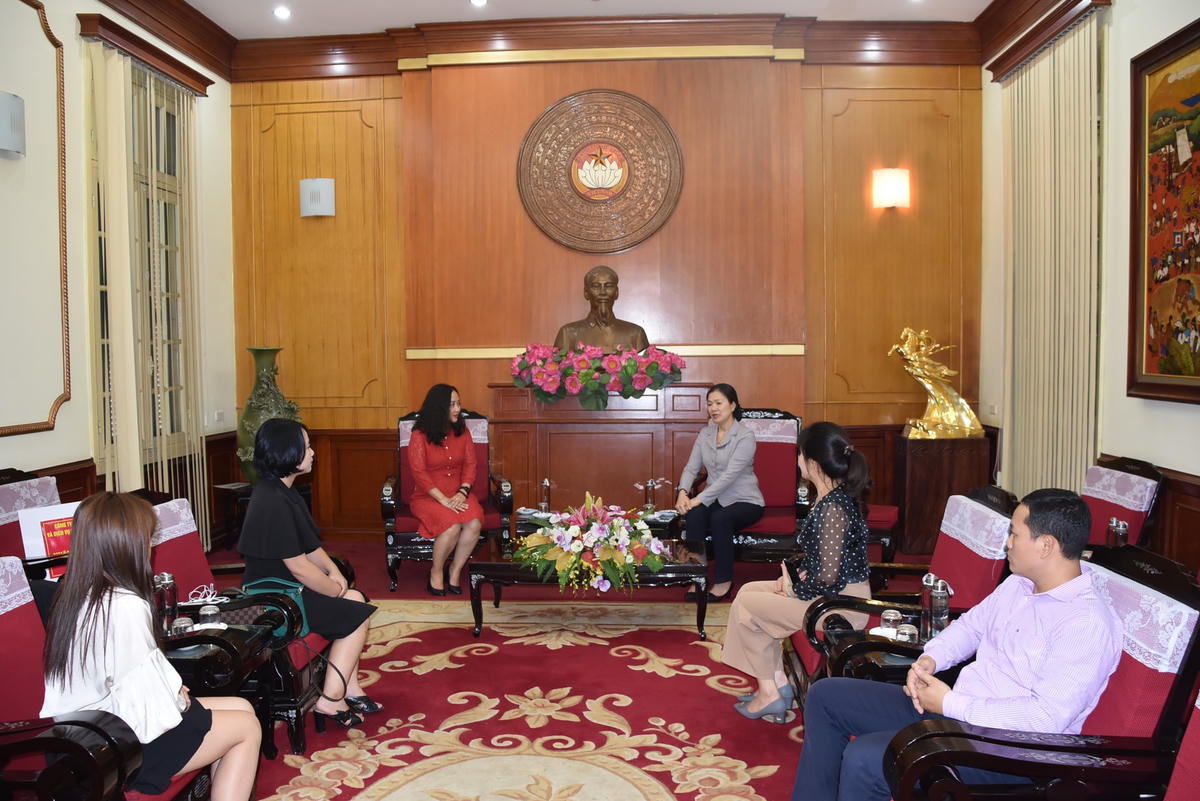 Quang cảnh buổi tiếp.