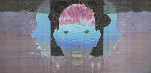 Tác phẩm Mây tam diện của họa sĩ Vũ Đình Tuấn.