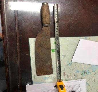 Con dao toán cướp dùng gây án.