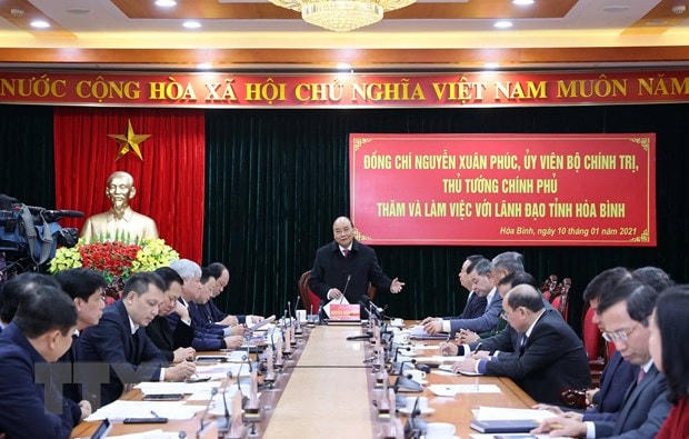 Thủ tướng Nguyễn Xuân Phúc phát biểu. (Ảnh: Thống Nhất/TTXVN).