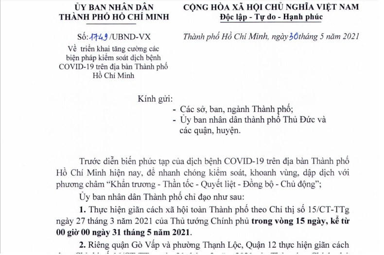 Lãnh đạo TP HCM đề nghị người dân bình tĩnh