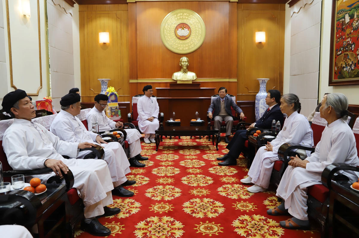 Quang cảnh buổi tiếp.