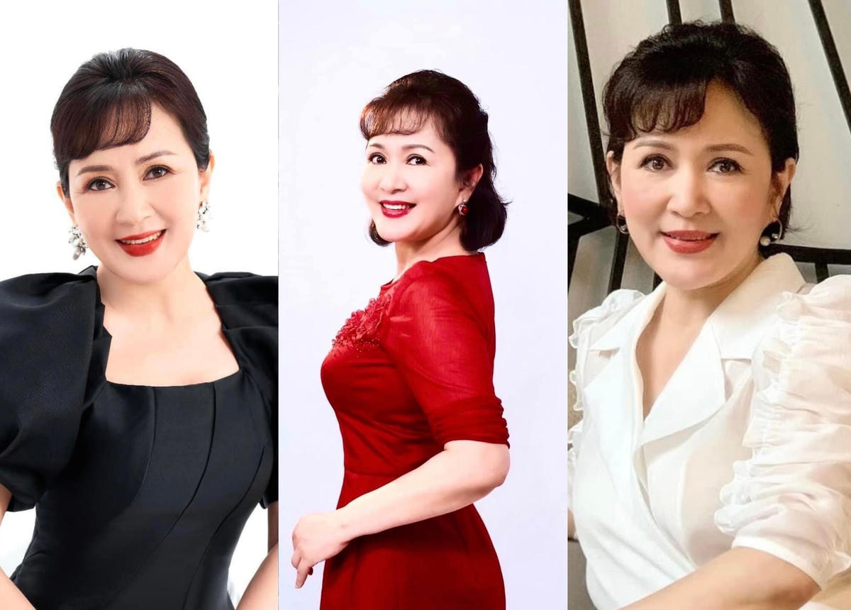 Gần bước sang tuổi 60, NSND Minh Hòa vẫn khiến người xem ngưỡng mộ bởi vẻ sắc sảo, kiêu sa. 