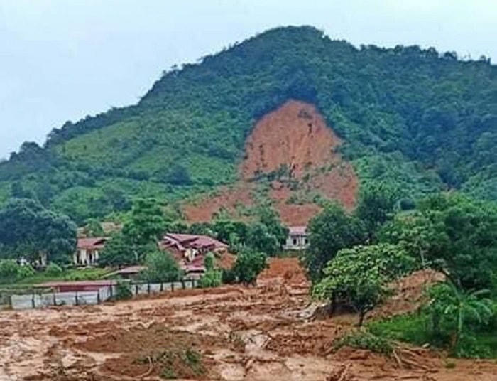 Hiện trường vụ sạt lở tại Quảng Trị. Ảnh: Cổng thông tin điện tử Chính phủ