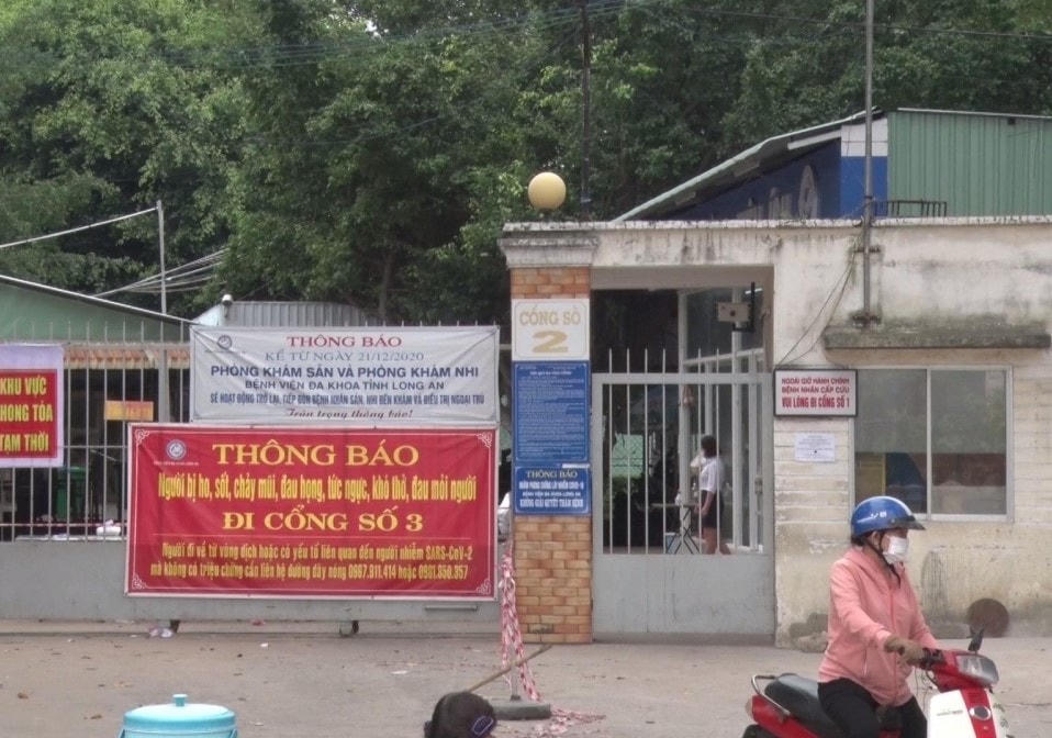 Bệnh viện đa khoa Long An đã bị phong tỏa.
