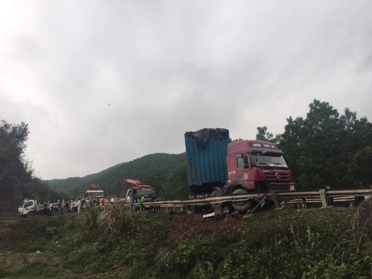 Hiện trường vụ tai nạn.