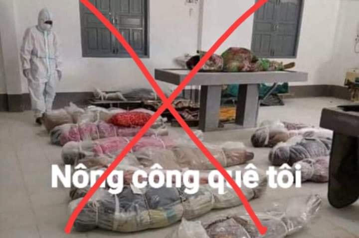 Thông tin sai sự thật mà tài khoản facebook 'Cường Dovan' đưa lên mạng.