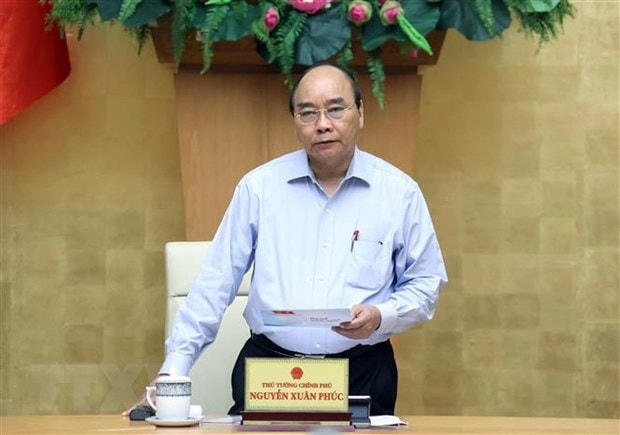 Thủ tướng Nguyễn Xuân Phúc phát biểu. (Ảnh: Thống Nhất/TTXVN).