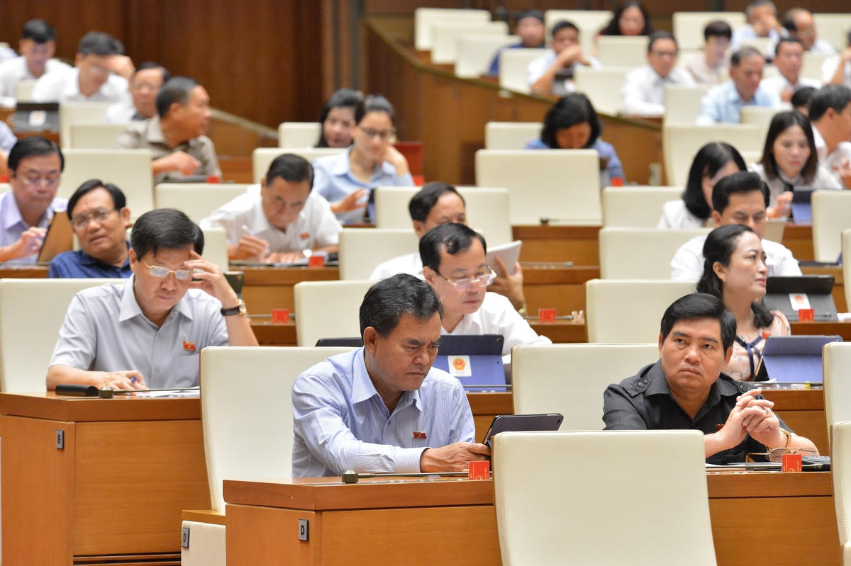 ĐBQH tại phiên họp ngày 16/6. (Ảnh: Quang Vinh).