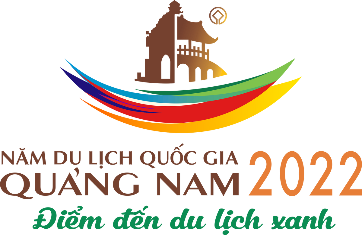 Logo tiếng Việt của Năm Du lịch quốc gia - Quảng Nam 2022.