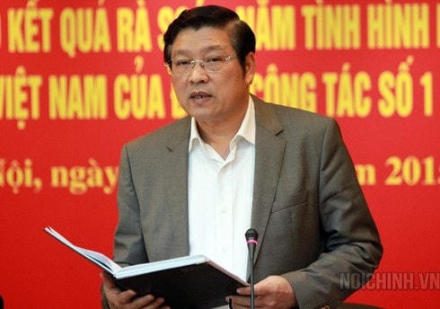 Ủy viên Bộ Chính trị Phan Đình Trạc, Trưởng Ban Nội chính Trung ương.