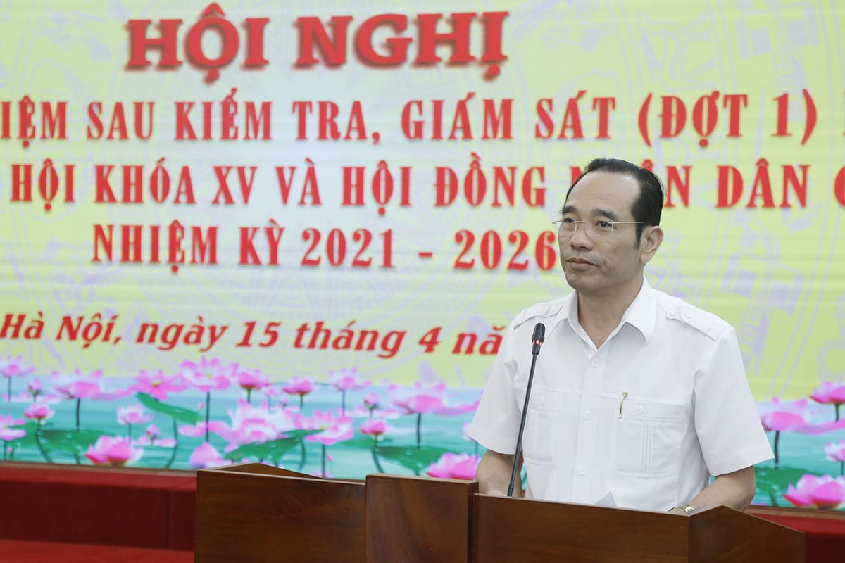 Ông Phan Văn Vượng, Phó Trưởng ban Dân chủ - Pháp luật thông tin về kết quả kiểm tra giám sát đợt 1 của UBTƯ MTTQ Việt Nam.