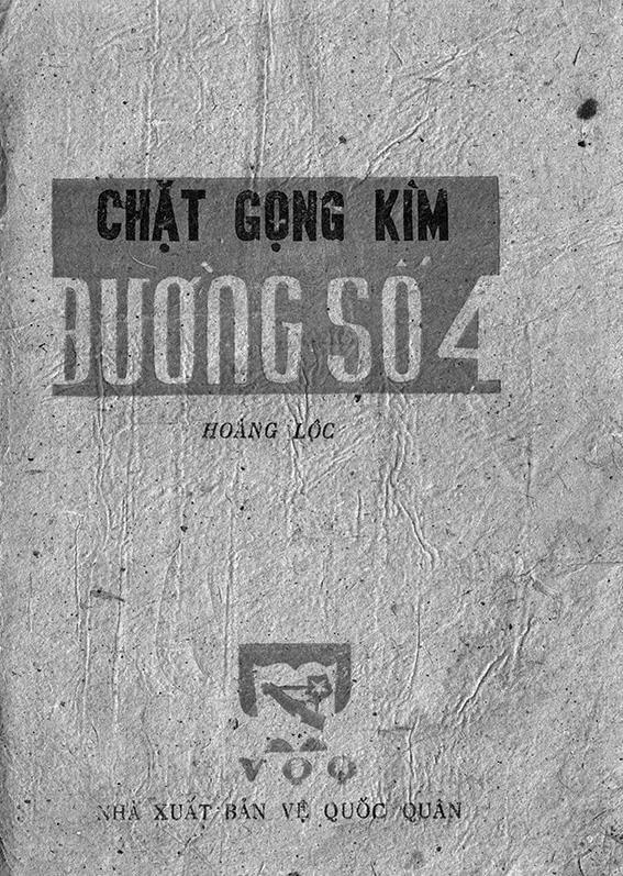 Bìa cuốn phóng sự “Chặt gọng kìm đường số 4” (1950), trong đó có bài thơ “Viếng bạn".