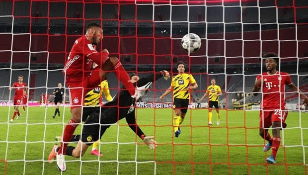 Tolisso mở tỷ số cho Bayern. (Nguồn: FcBayern),
