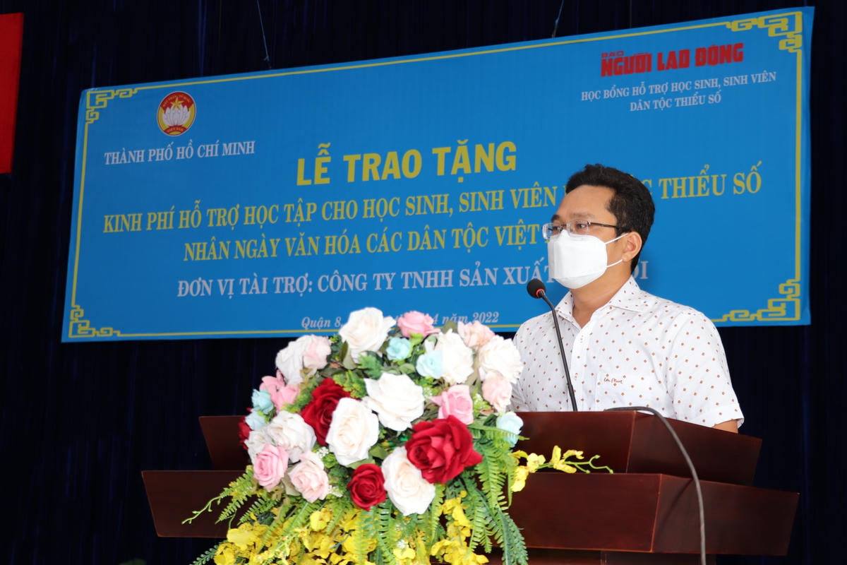 Ông Phạm Minh Tuấn, Phó Chủ tịch Ủy ban MTTQ Việt Nam TP HCM phát biểu tại chương trình.