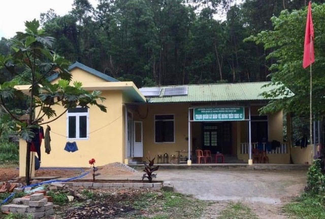 Nhà trạm kiểm lâm 67 - nơi đoàn công tác xác minh sự cố Thuỷ điện Rào Trăng 3 nghỉ chân tối 12/10, khi đó nơi đây chưa xảy ra sạt lở...