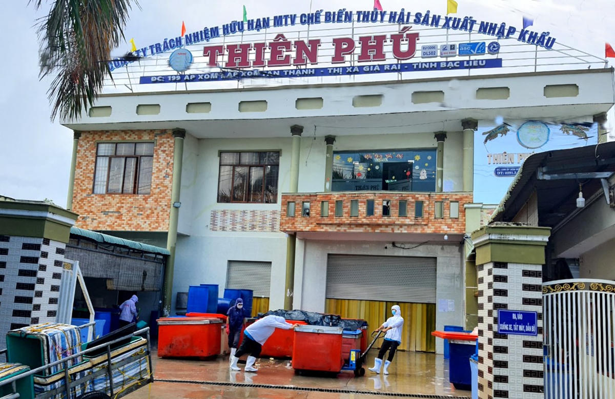 Trụ sở Công ty TNHH MTV Chế biến thủy sản xuất nhập khẩu Thiên Phú.