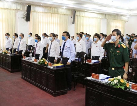 Các đại biểu tham dự kỳ họp HĐND tỉnh Thái Bình tổ chức hôm nay, 10/8. Ảnh: Báo Thái Bình.