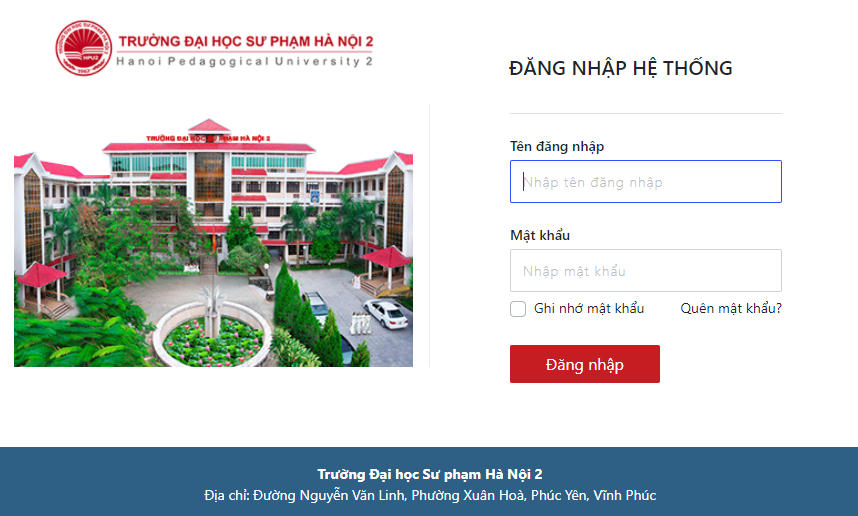Hệ thống quản lý văn bản và điều hành điện tử tại Trường ĐHSP Hà Nội 2.