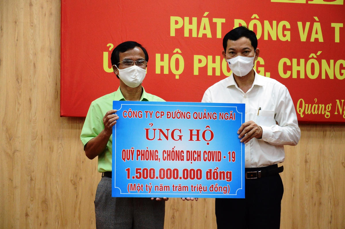 Một trong những đơn vị ủng hộ tại buổi Lễ phát động.