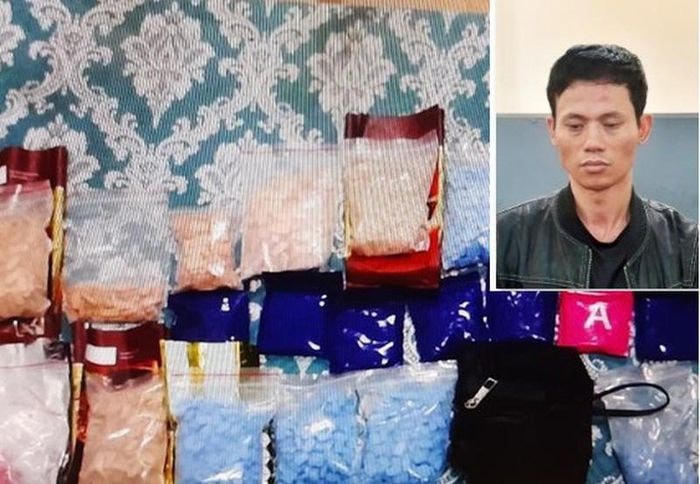 Đối tượng Nguyễn Xuân Quý cùng tang vật (Ảnh: CQCA).