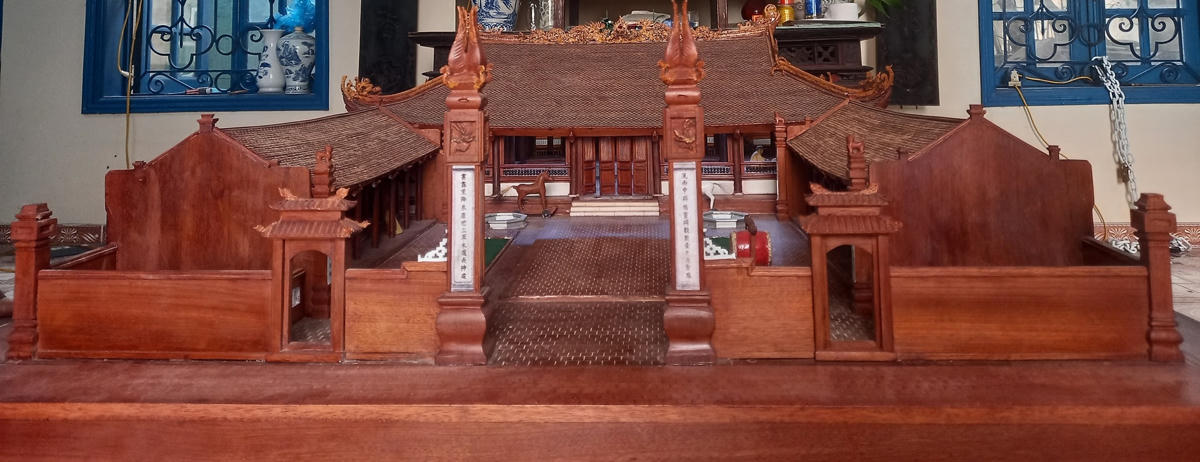 Mô hình đình Hữu Bằng.  