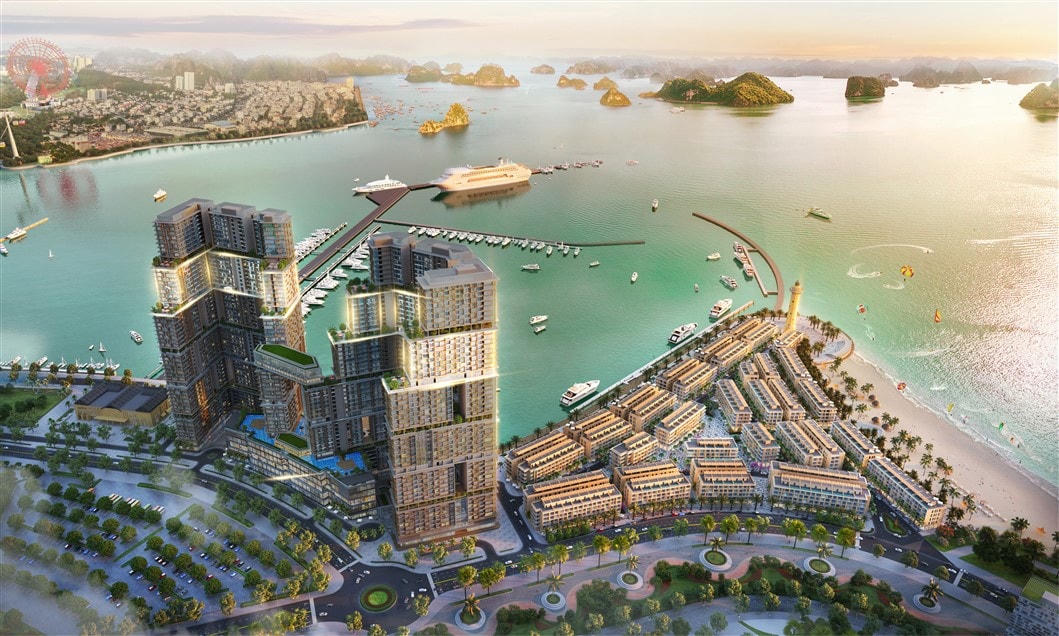 Căn hộ The Platinum bên Vịnh Du thuyền nhìn từ xa. Ảnh minh họa.