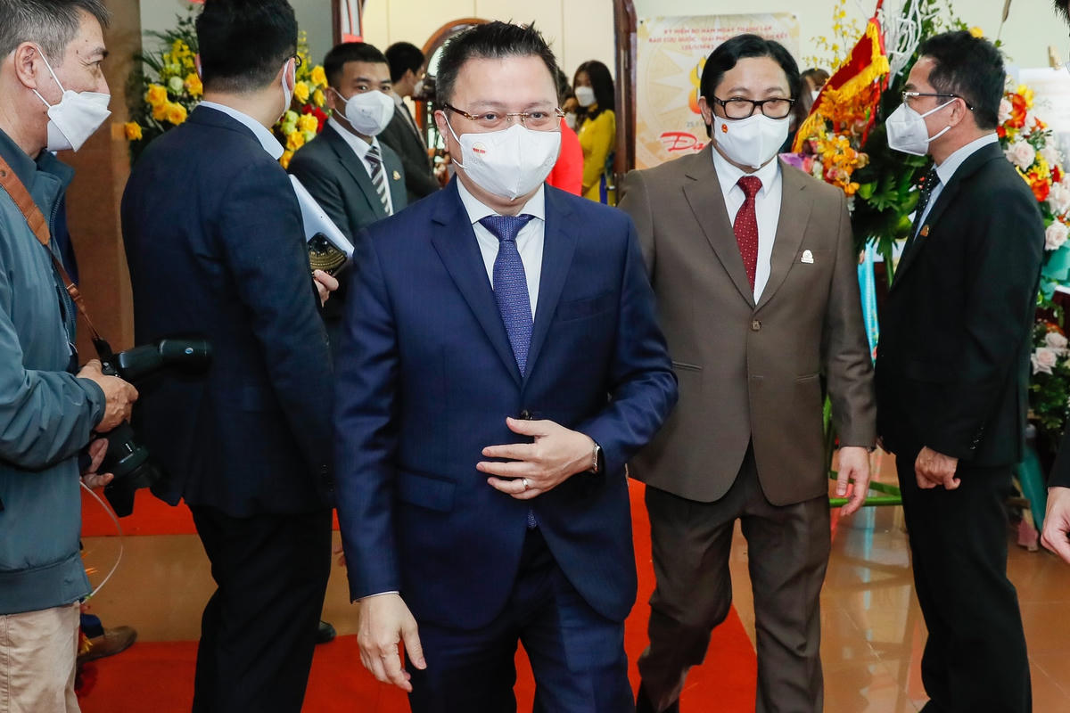 Tổng Biên tập báo Nhân Dân, Chủ tịch Hội Nhà báo Việt Nam Lê Quốc Minh.