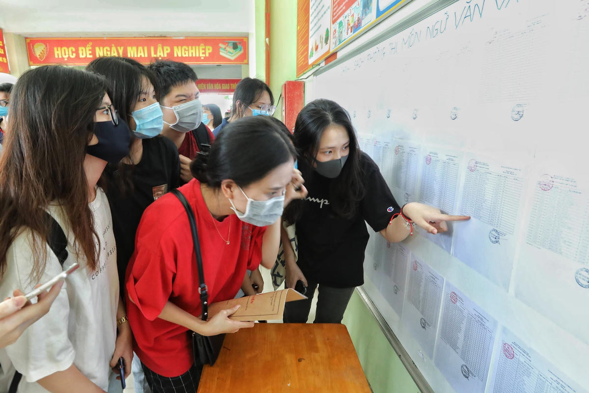 Thí sinh Hà Nội kỳ thi tốt nghiệp THPT năm học 2019-2020. Ảnh: Quang Vinh.