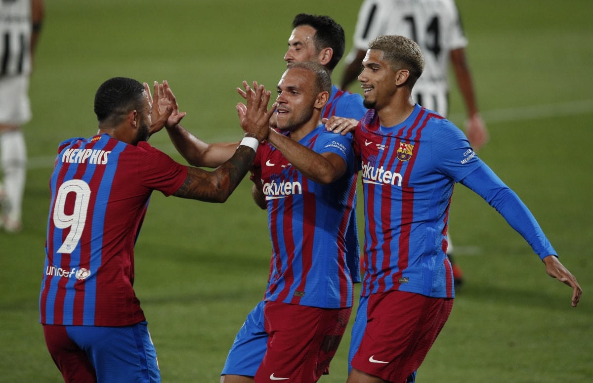 Barca thắng thuyết phục Juventus. (Ảnh: Reuters).