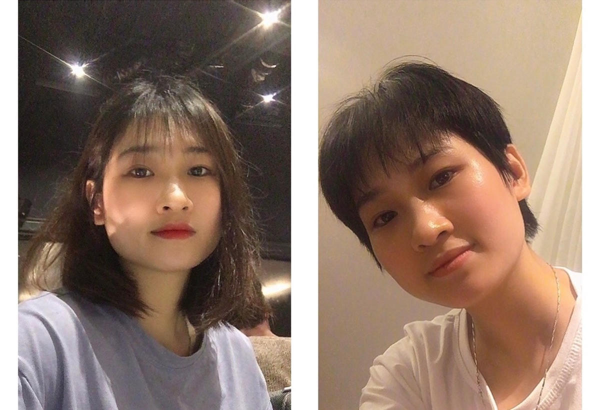 Nữ điều dưỡng chấp nhận cắt đi mái tóc yêu thích để thuận tiện cho việc chăm sóc, điều trị bệnh nhân Covid-19.