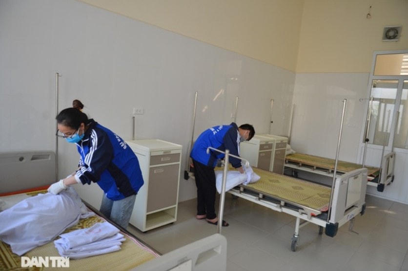 Cận cảnh bệnh viện dã chiến đầu tiên đón bệnh nhân điều trị Covid-19 ở Hải Dương