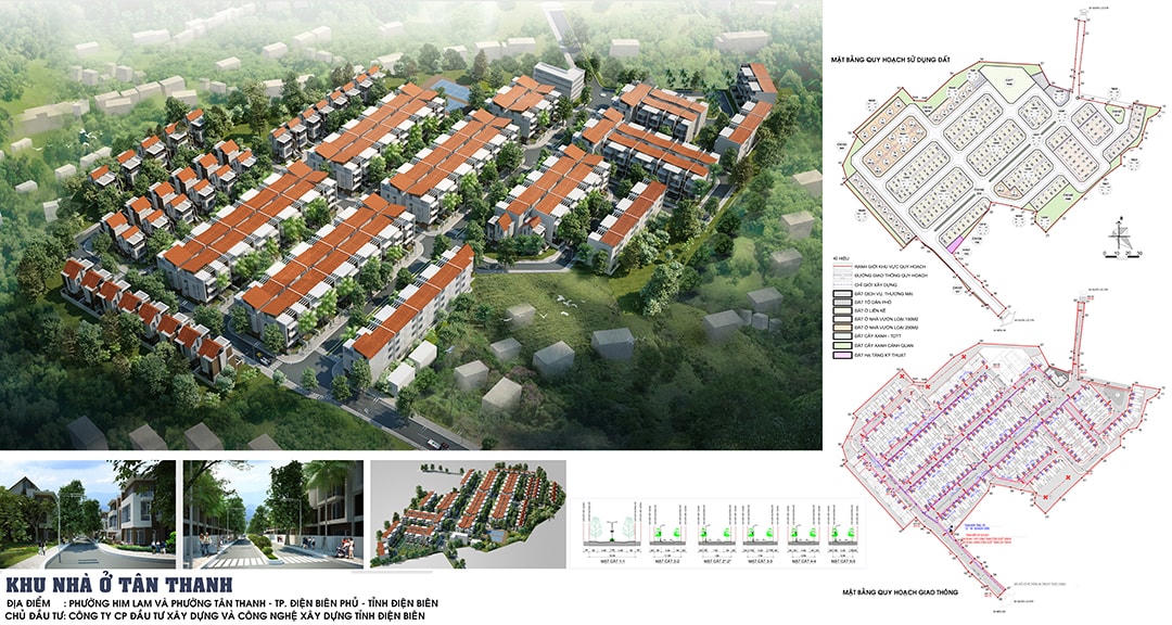 Phối cảnh dự án khu nhà ở Tân Thanh.