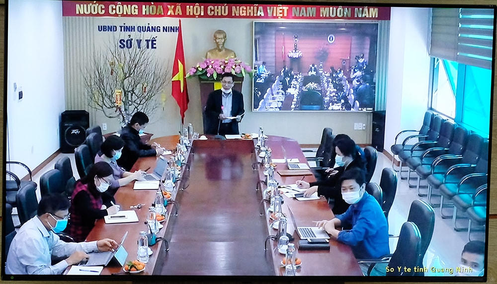 Đại diện lãnh đạo Sở Y tế Quảng Ninh cho biết hiện có 5 huyện, thành phố trên địa bàn phát hiện 36 bệnh nhân dương tính với Covid-19. Ảnh: Sở Y tế tỉnh Quảng Ninh.