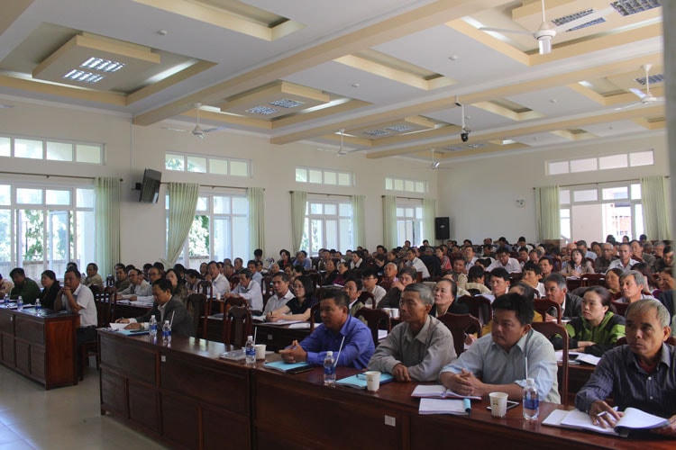 Quang cảnh Lớp tập huấn công tác Mặt trận.