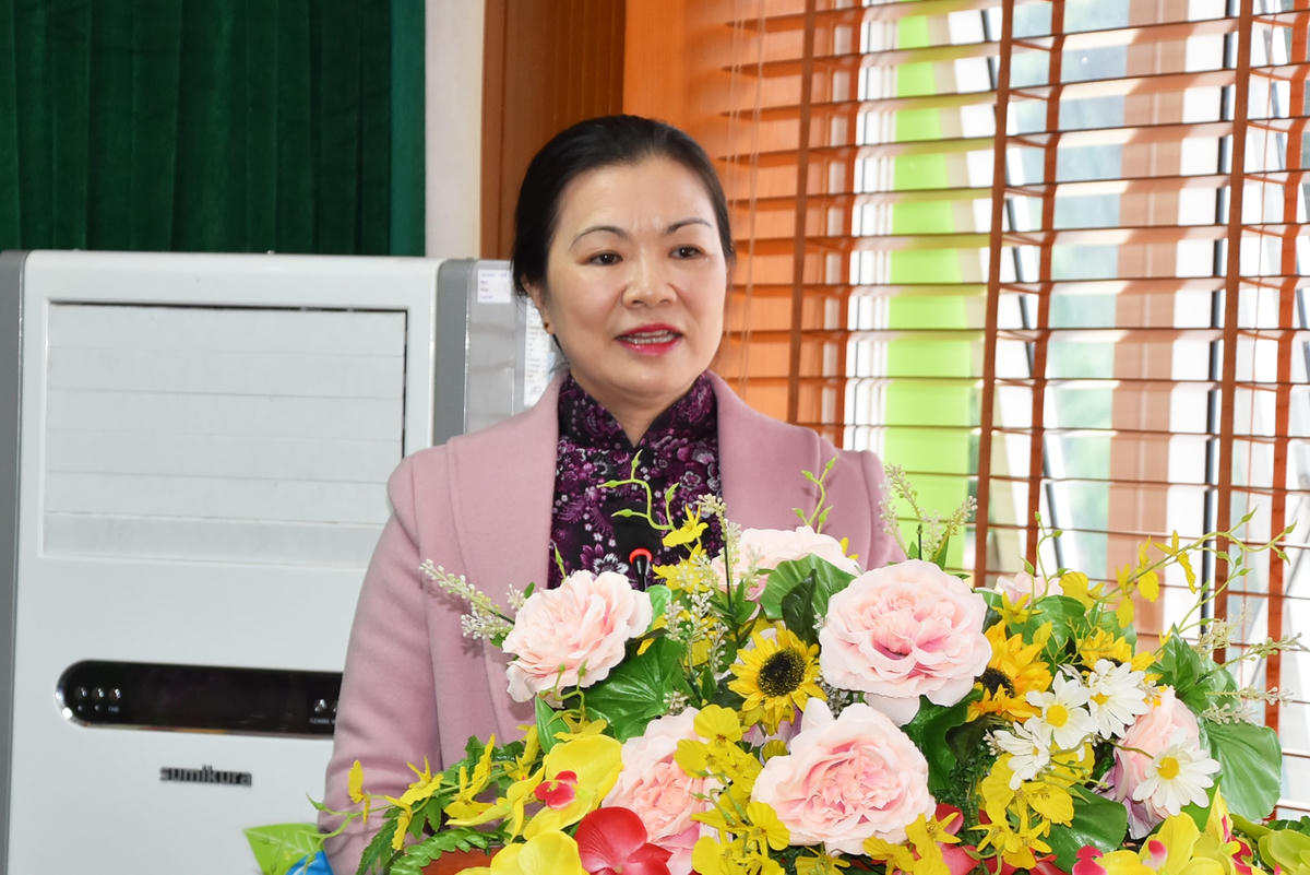 Phó Chủ tịch Trương Thị Ngọc Ánh phát biểu tại Hội nghị.