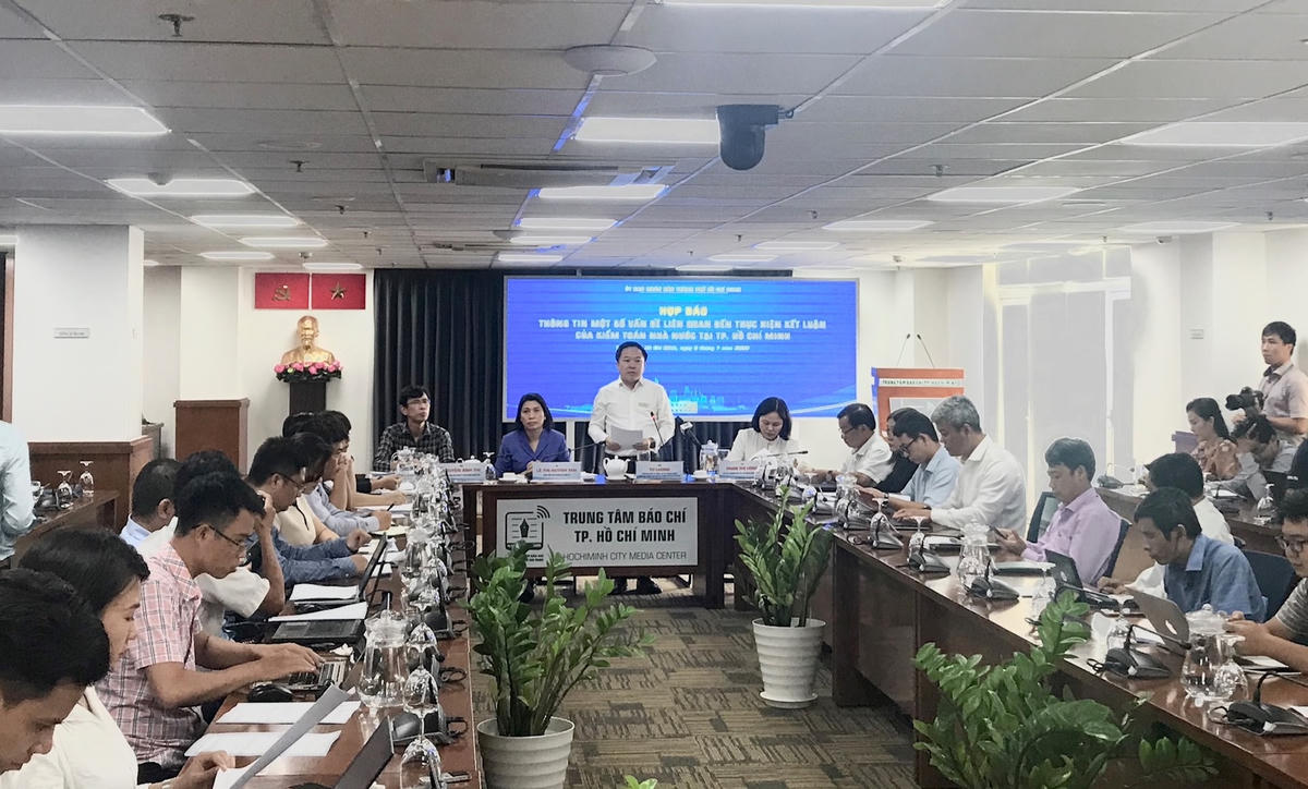 Quang cảnh buổi họp báo.