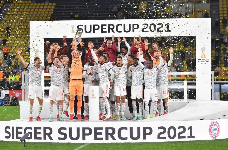 Bayern có danh hiệu Siêu cúp Đức lần thứ 5 trong 6 năm qua. 