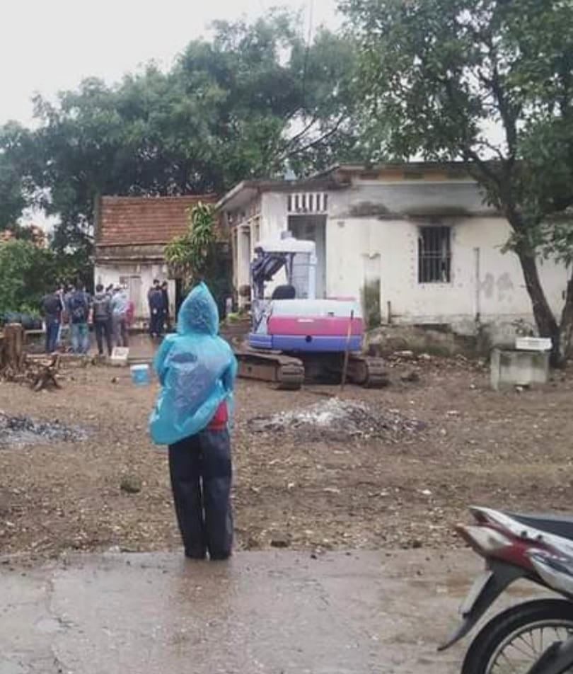 Ngôi nhà, nơi xảy ra sự việc đầu giờ sáng 7/3.