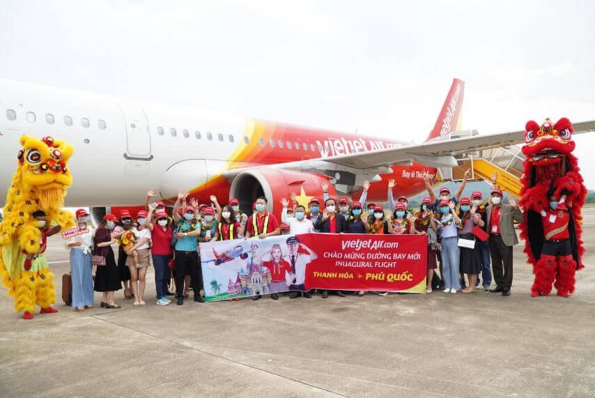 Vietjet kết nối Phú Quốc với Thanh Hoá, Đà Lạt, Nha Trang, Huế, Cần Thơ