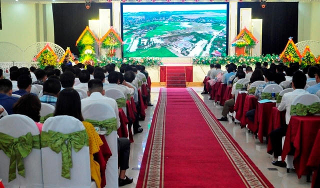Quang cảnh hội nghị Đầu tư và phát triển Ba Đồn năm 2020.